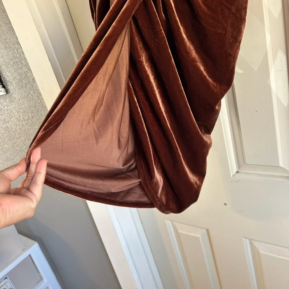 Fashion Nova Rich Brown Velvet Cover